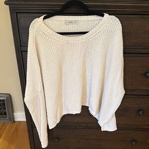 Zara Women's Off-White Knit Sweater